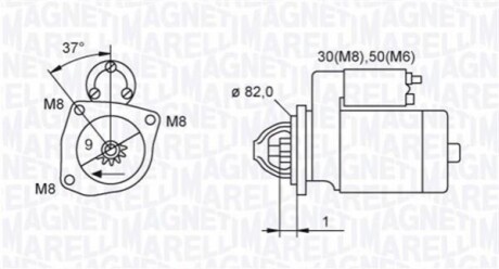 CITROEN стартер Jumper 02- MAGNETI MARELLI 063721389010 (фото 1)