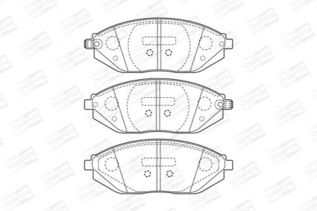 Гальмівні колодки CHAMPION 573385CH (фото 1)