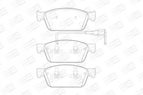 Гальмівні колодки CHAMPION 573330CH