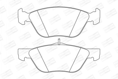 Гальмівні колодки CHAMPION 573042CH
