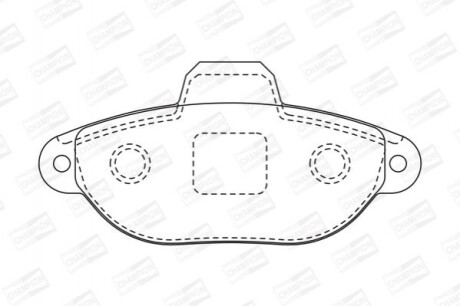 Гальмівні колодки CHAMPION 571528CH