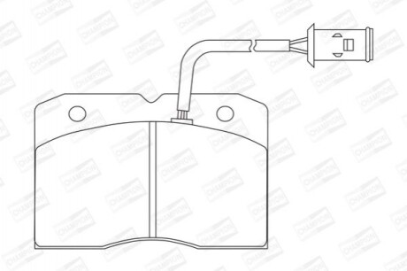 Гальмівні колодки CHAMPION 571422CH