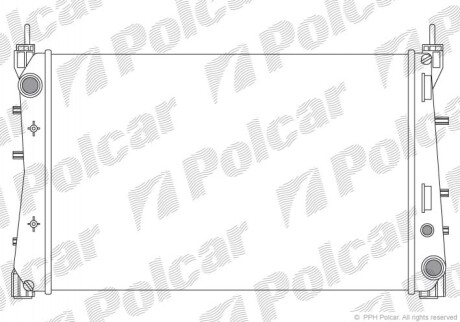 Радіатор охолодження Polcar 302508A2