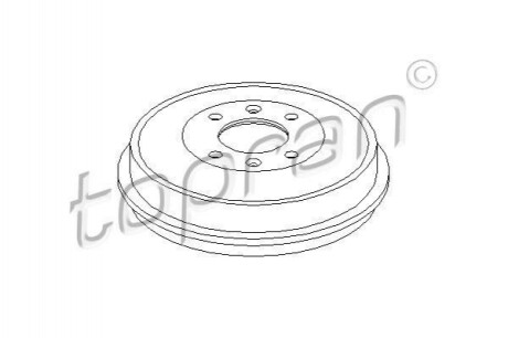 Гальмiвнi барабани TOPRAN TOPRAN / HANS PRIES 721188