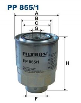 Фiльтр паливний FILTRON PP8551