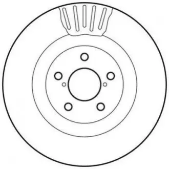 Гальмівний диск передній Subaru BRZ, Forester, Impreza, Legacy, Outback, XV Jurid 562677JC