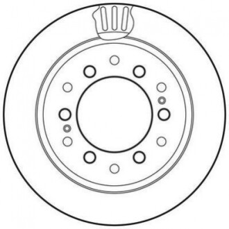 Гальмівний диск задній Lexus GX / Toyota FJ Cruiser, Land Cruiser Jurid 562738JC (фото 1)