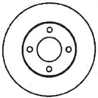 Гальмівний диск передній Audi 80, 90, 100 Jurid 561244JC