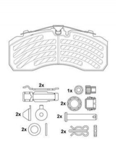 Гальмівні накладки, к-т Jurid 2925305390