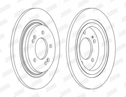 Гальмівний диск Jurid 563182JC