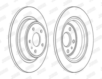 Гальмівний диск Jurid 563155JC (фото 1)