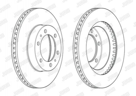 Гальмівний диск Jurid 563129JC