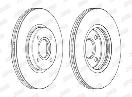 Гальмівний диск Jurid 563115JC