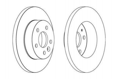 Гальмівний диск Jurid 563074JC