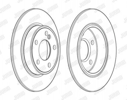 Гальмівний диск Jurid 562995JC