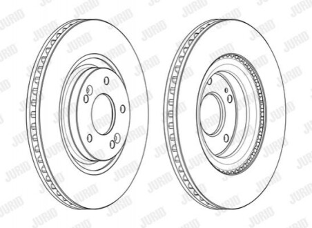 Гальмівний диск Jurid 562987JC