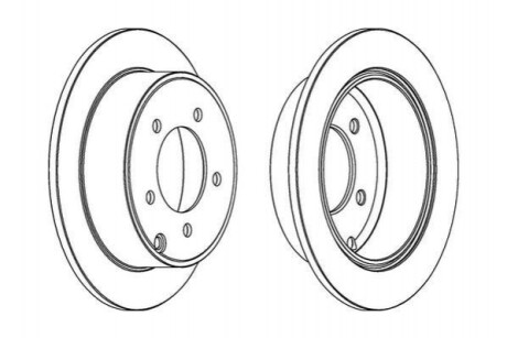 Гальмівний диск Jurid 562857JC