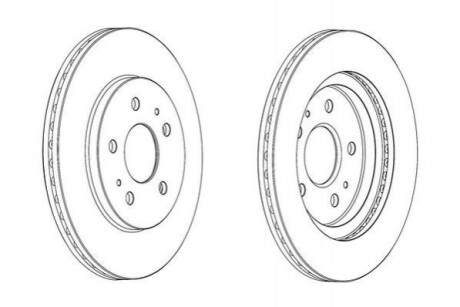 Гальмівний диск Jurid 562853JC