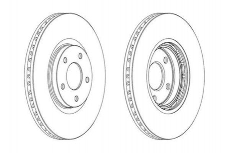 Гальмівний диск Jurid 562465JC