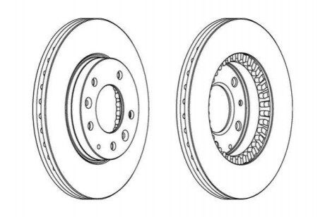 Гальмівний диск Jurid 562446JC