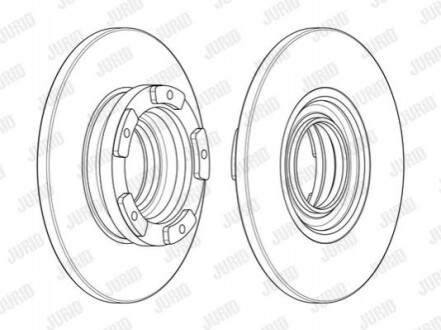 Гальмівний диск Jurid 563125J