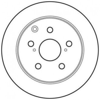 Гальмівний диск задній Toyota Avensis (2005-2008) Jurid 562808JC (фото 1)