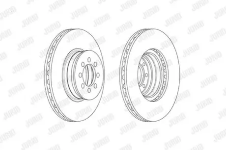 Гальмівний диск передній MERCEDES-BENZ Sprinter, Vario Jurid 569232J