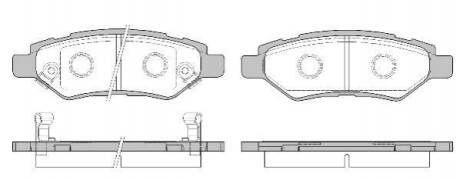 CHEVROLET Гальм. колодки задн. CAMARO 3.6 11-15, OPEL VECTRA C (Z02) 2.2 DGi (F69) 03-08, RENAULT, CADILLAC REMSA 1335.02