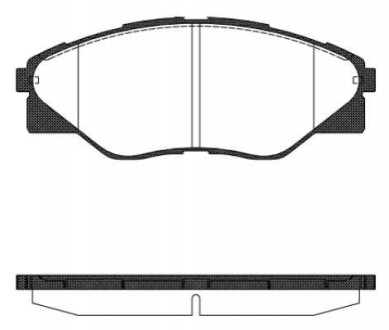 TOYOTA Гальмівні колодки передн. HILUX VII (_N1_, _N2_, _N3_) 2.5 D 4WD (KUN25) 05-15 REMSA 1466.00