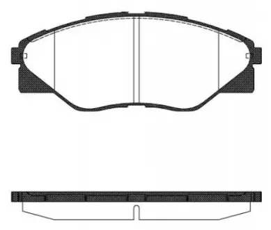 TOYOTA Гальмівні колодки передн. HILUX VII (_N1_, _N2_, _N3_) 2.5 D 4WD (KUN25) 05-15 REMSA 1466.00