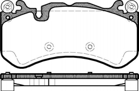 DB Гальм. колодки перед. C-CLASS (W204) C 63 AMG 08-14, E-CLASS (W212) E 63 AMG 09-15 REMSA 1300.00