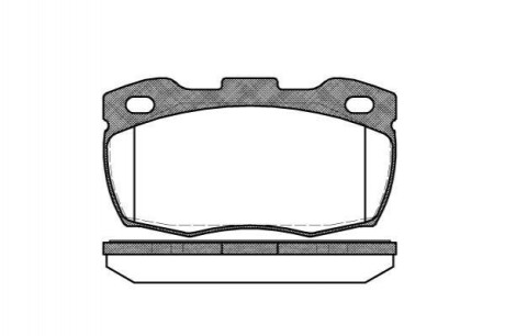 LAND ROVER гальмівні колодки задні 110/127, 90 I, DEFENDER 2.2D-4.0 09.83-16 REMSA 0266.10