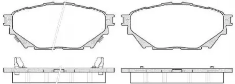 MITSUBISHI Гальмівні колодки передн. Canter (FE5, FE6) VI FE160E4 08-11 REMSA 1544.04