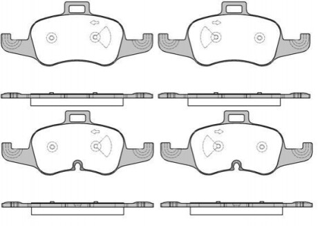 AUDI Гальмівні колодки передн. TT (FV3, FVP) 1.8 TFSI 15-18 REMSA 1653.00