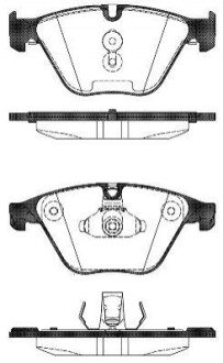 BMW колодки гальм. передн. 5 Touring (F11) 535 i 10-17 REMSA 1496.00 (фото 1)