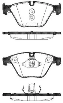 BMW колодки гальм. передн. 5 Touring (F11) 535 i 10-17 REMSA 1496.00 (фото 1)