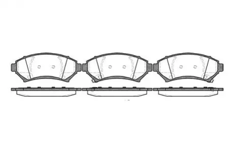 OPEL гальмівні колодки передні Sintra 2.2DTI,3.0I 96- REMSA 0641.02