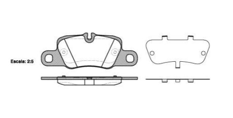 PORSHE колодки гальм. передн. 911 12-, Panamera 09- REMSA 1401.00