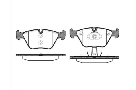 BMW гальмівні колодки перед. 2,5/3,0: E46, X3(E83) REMSA 0963.00