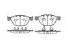 BMW Комплект гальмівних колодок 7 E65,E66 760 02- REMSA 0958.10 (фото 1)
