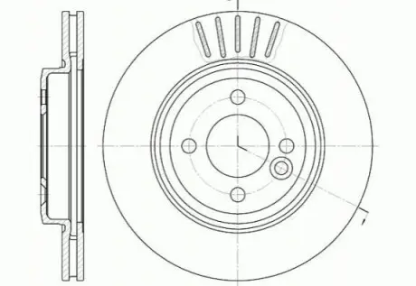 BMW диск гальмівний передн.MINI Cooper,One 01- REMSA 6624.10