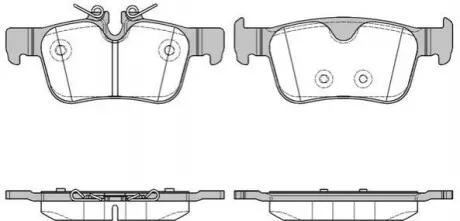 VOLVO колодки гальм. задні S60/S90/V60V90 16- REMSA 1551.10 (фото 1)