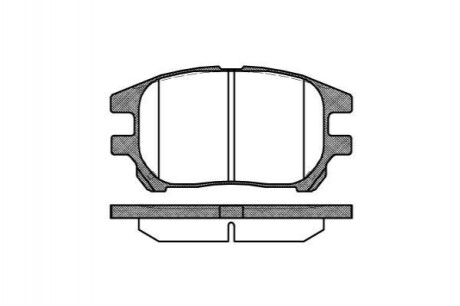 TOYOTA Гальмівні колодки передн. Lexus RX 00- REMSA 0972.00 (фото 1)