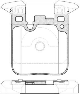 BMW колодки гальм. задн. F30/F31/F34/F35/F80 REMSA 1539.00