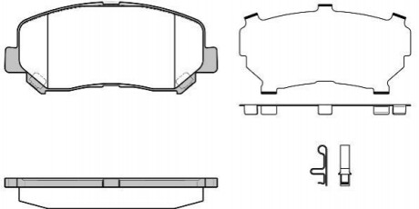 JEEP К-т передн. гальм. колодок Cherokee 13- REMSA 1513.24