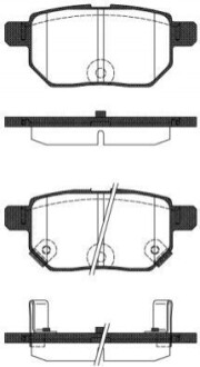TOYOTA гальм.колодки задн.Auris,Corolla 07- REMSA 1286.22 (фото 1)