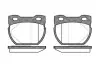 REMSA LANDROVER гальмів.колодки задн.Defender 90- 0584.00 REMSA 0584.00