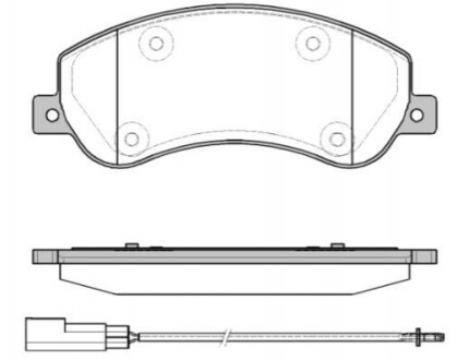 FORD Гальмівні колодки передн. Transit 06- REMSA 1250.11