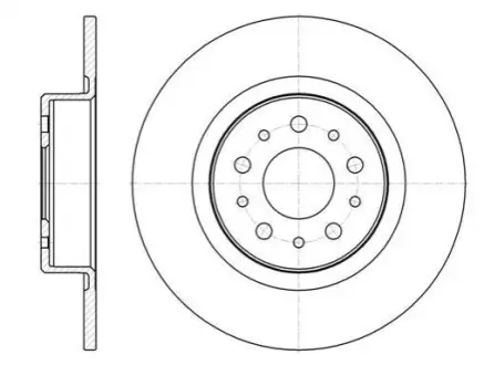 FIAT диск гальмівний задн. Alfa Romeo 156 REMSA 6968.00