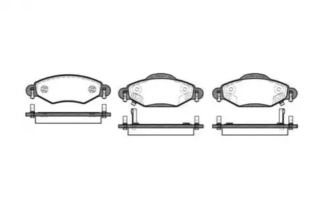 TOYOTA гальмівні колодки передн.Yaris 99- REMSA 0978.02